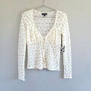 Self Esteem Cream Floral Blouse